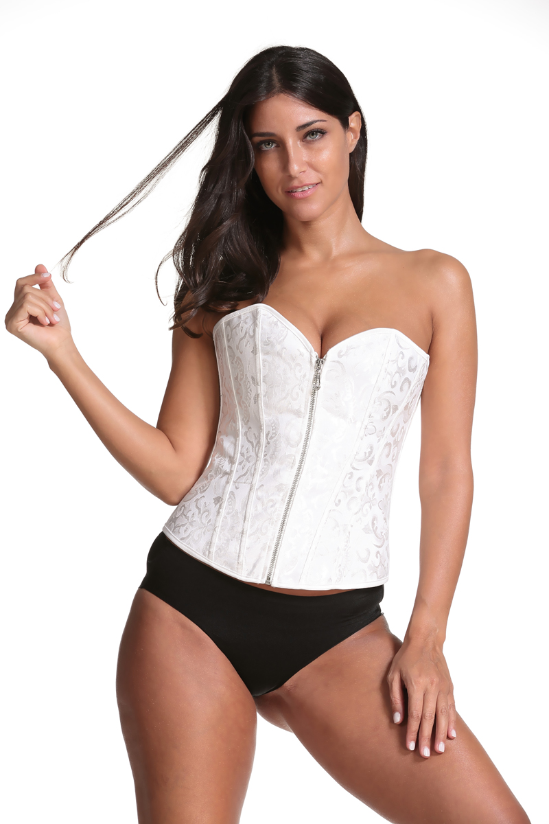 F3239-1 Модный женский корсет из парчи под грудью с костями для талии Shaper